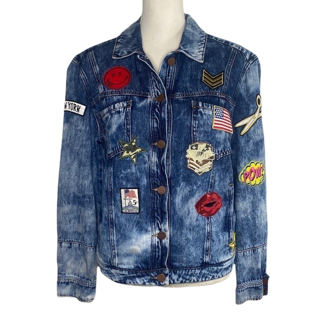 William Rast Founded by Justin Timberlake and Trace Ayala Denim Patches Jacket